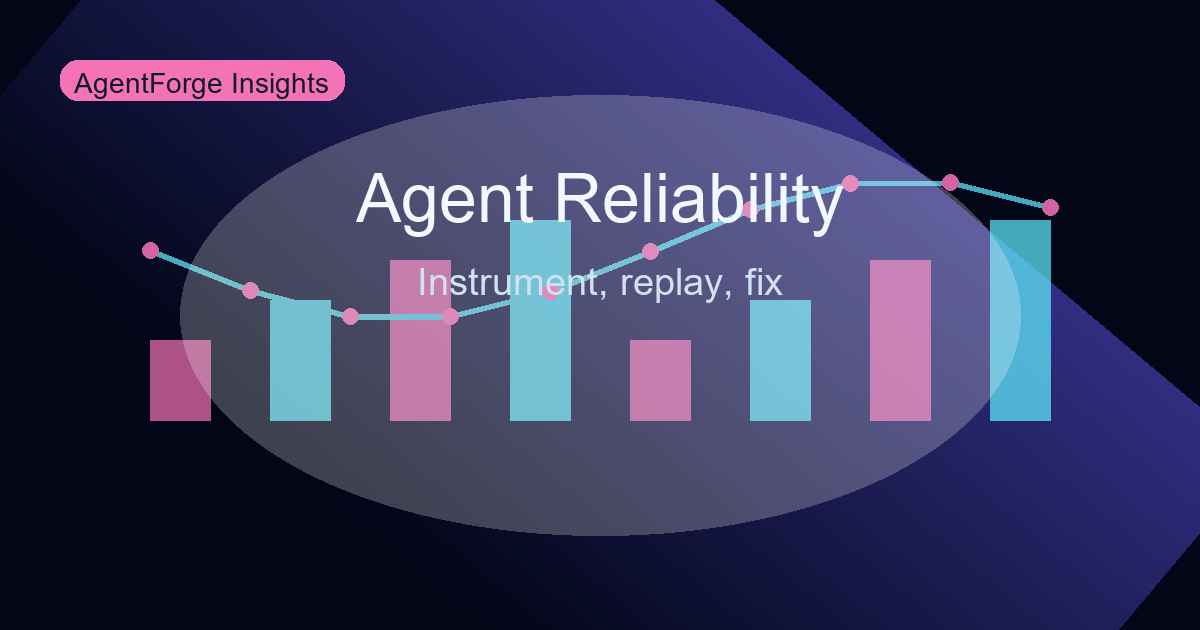 Agent Reliability Drilldown: Instrument, Replay, and Fix Faster