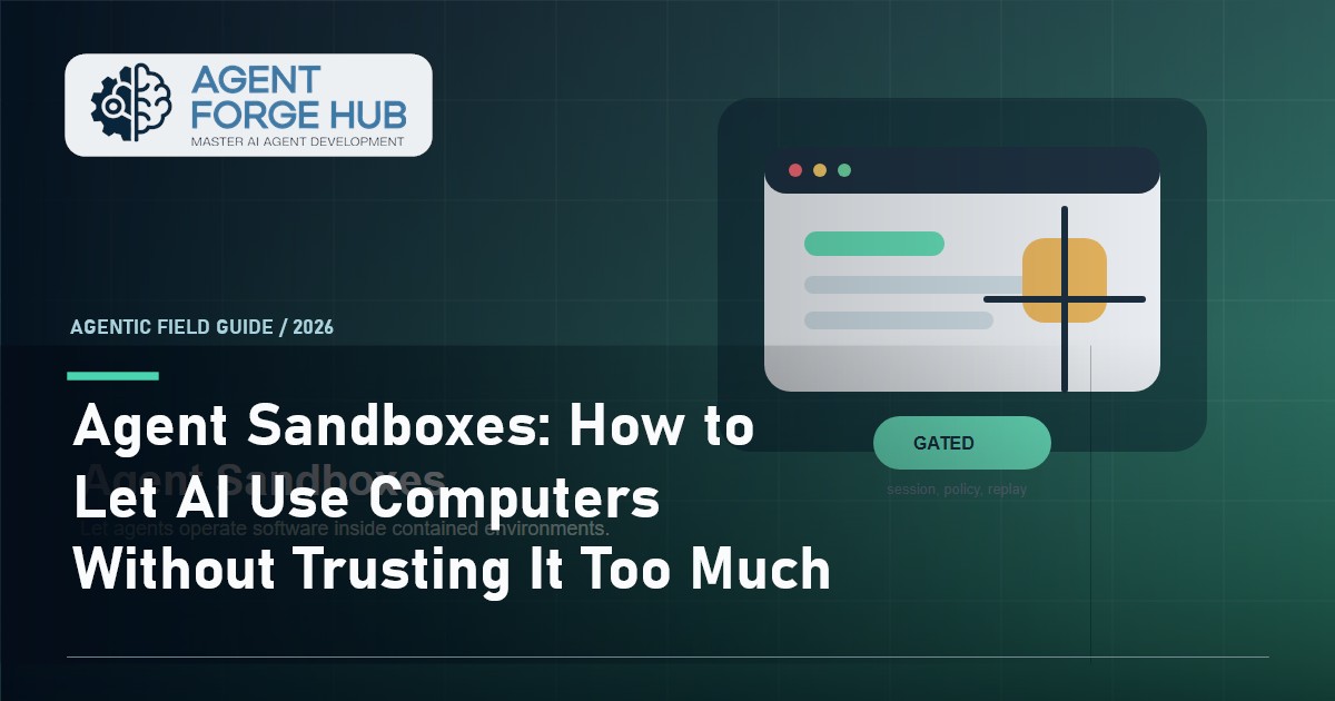 Agent Sandboxes: How to Let AI Use Computers Without Trusting It Too Much