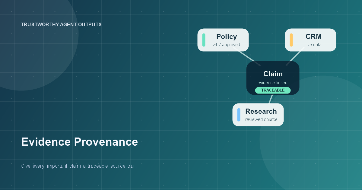 Evidence Provenance for AI Agents: How to Make Every Important Claim Traceable