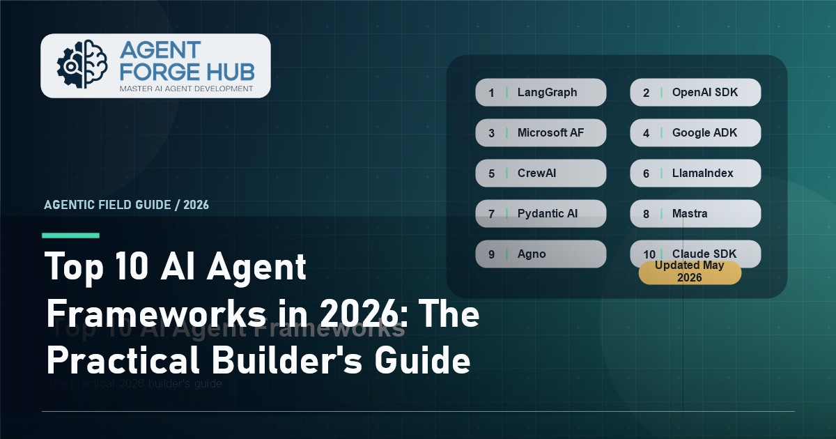 Top 10 AI Agent Frameworks in 2026: The Practical Builder's Guide